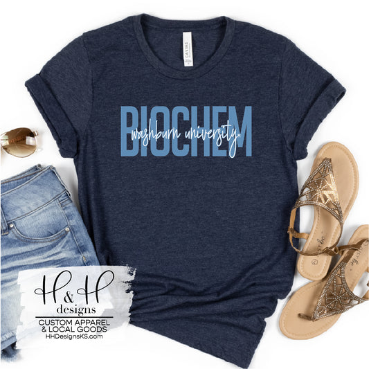 Washburn Biochem Block ~ Licensed Apparel ~ HHWU154