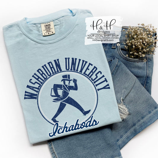 Washburn University Distressed Round ~ Licensed Apparel ~ HHWU199