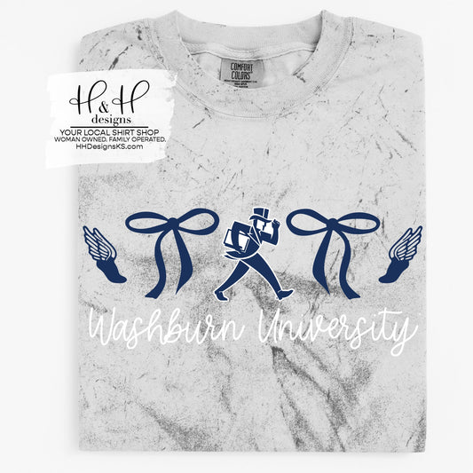 Washburn University Track Coquette Bows ~ Licensed Apparel ~ HHWU209