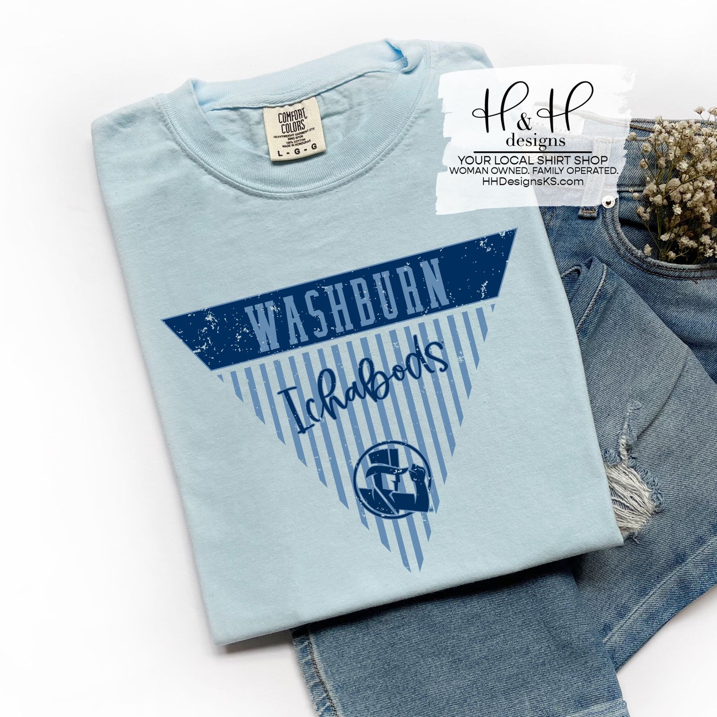 Washburn Striped Pennant ~ Licensed Apparel ~ HHWU219