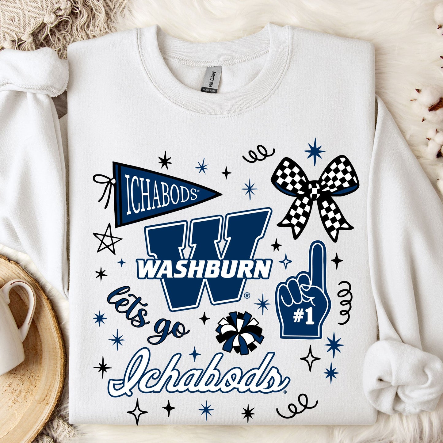 Washburn University Ichabods Game Day CHEER Spirit ~ Licensed Apparel ~ HHWU225