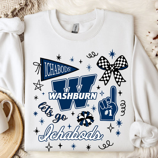 Washburn University Ichabods Game Day CHEER Spirit ~ Licensed Apparel ~ HHWU225