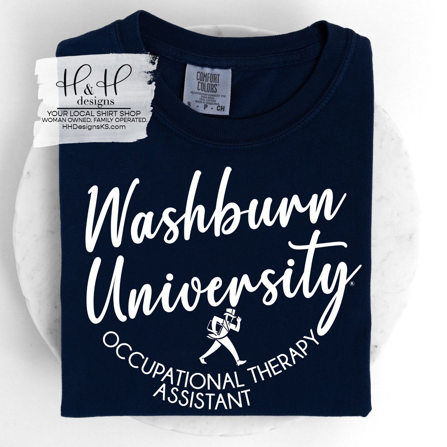 Washburn University Occupational Therapy Assistant Classic Round~ Licensed Apparel ~ HHWU233
