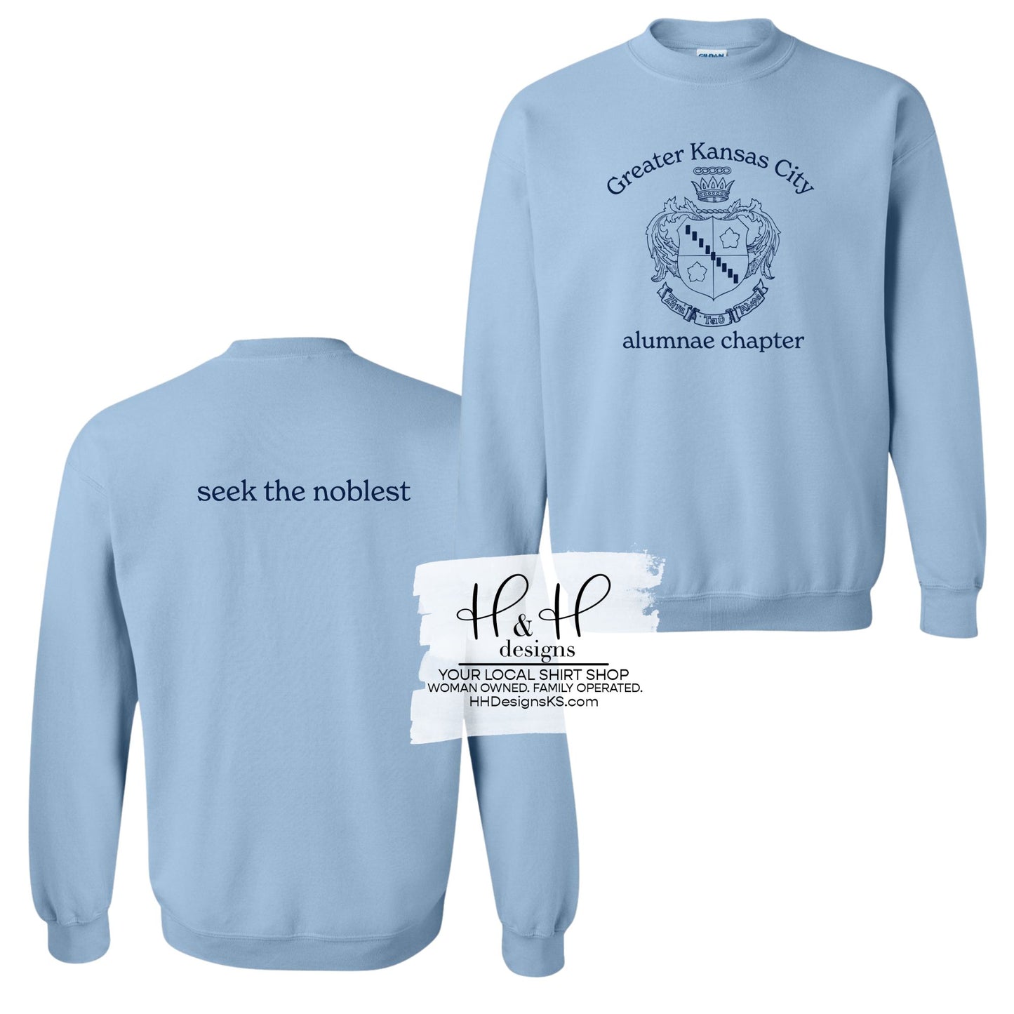 Greater Kansas City alumnae chapter with crest locker loop~ HHZTA104