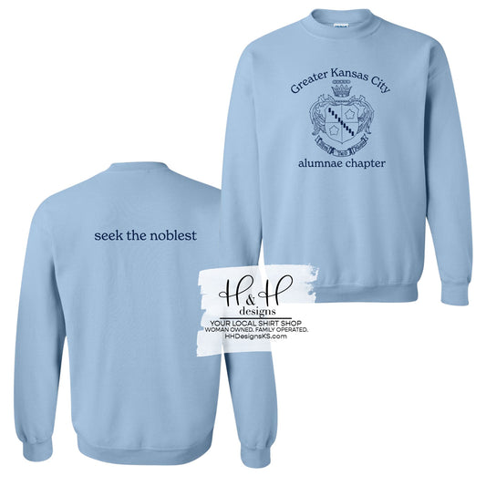 Greater Kansas City alumnae chapter with crest locker loop~ HHZTA104