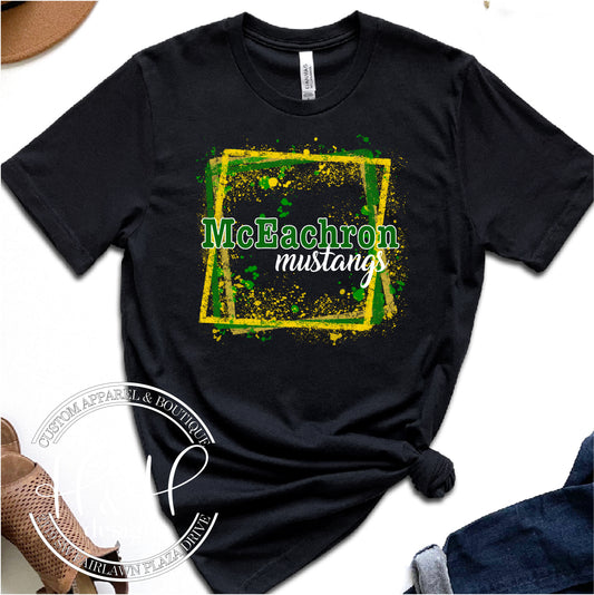 McEachron Mustangs Splatter Square