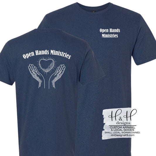 Open Hands Ministries ~ White print