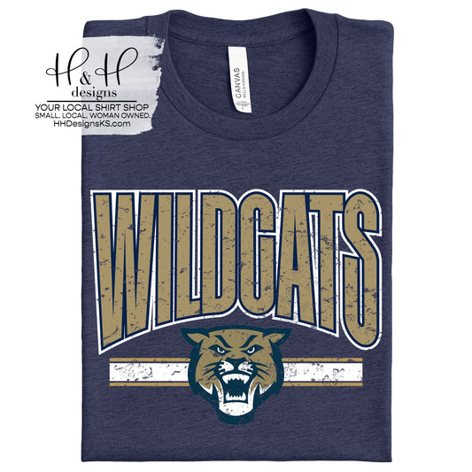 Hayden Wildcats Distressed Warp