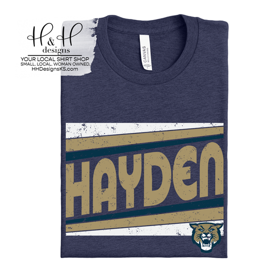 Hayden Wildcats Triple Triangle ~ Customize with Sport ~ HH139