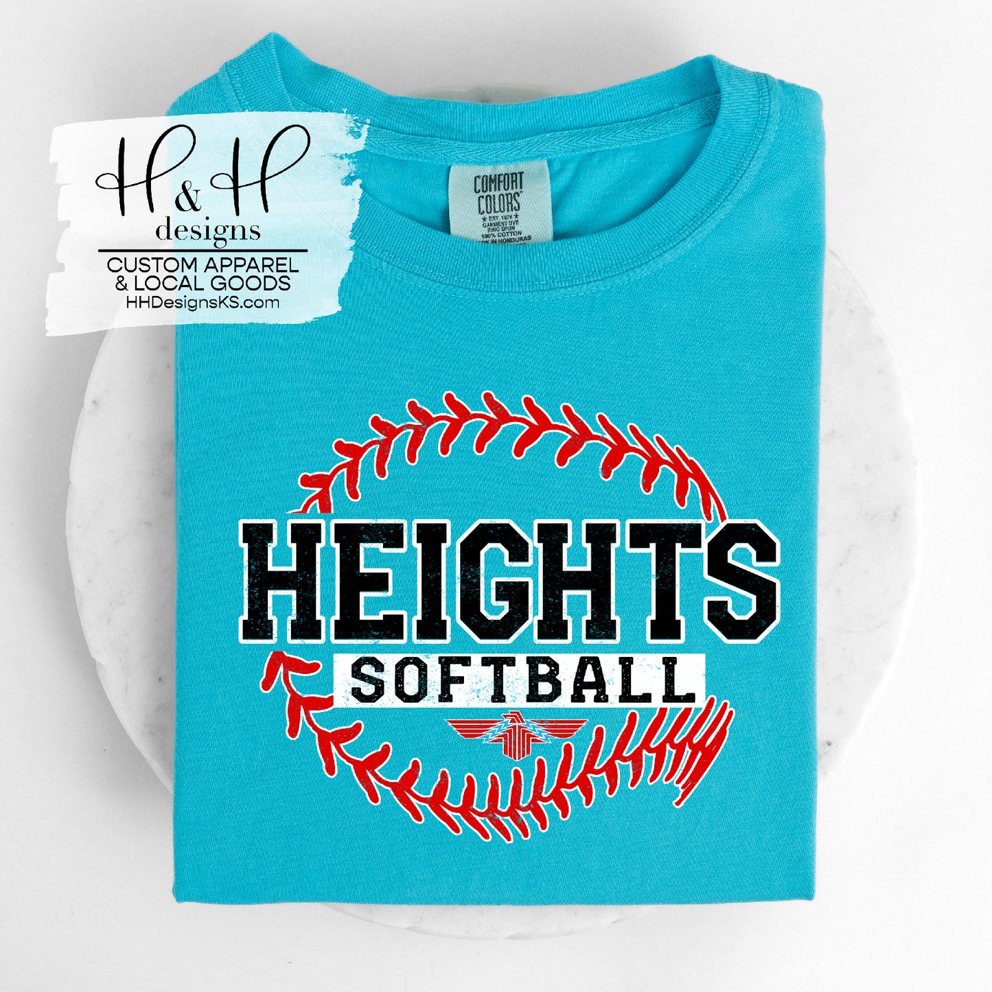 Heights Softball Round  Seam - Shawnee Heights Softball