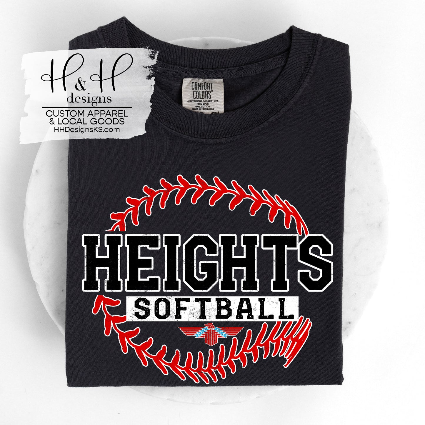 Heights Softball Round  Seam - Shawnee Heights Softball