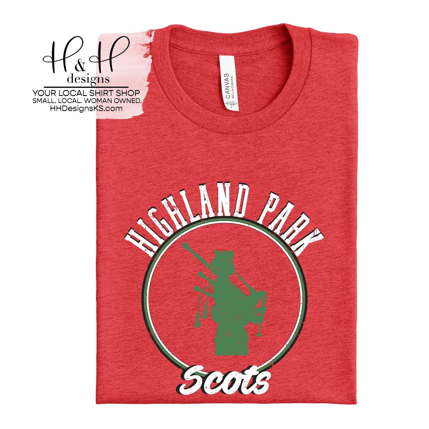 Highland Park Scots Distressed Round ~ HH153