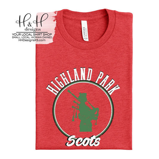 Highland Park Scots Distressed Round ~ HH153