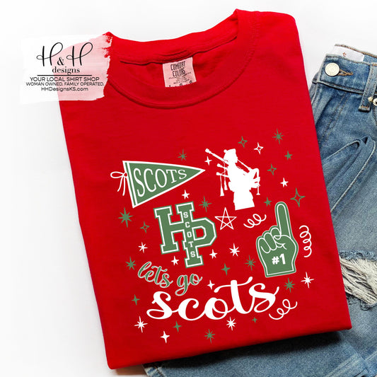 Highland Park Scots Green Game Day Spirit ~HH241