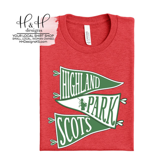 Highland Park Scots Mascot Pennant Stack ~ HH158