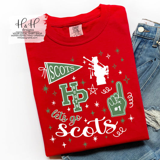 Highland Park Scots Green Game Day Spirit ~ HH241 ~ Customize for your sport or club!