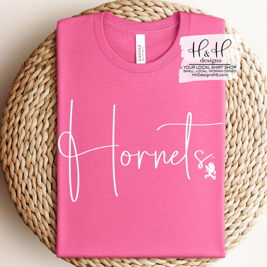 Hornets Swirly Script ~ HHESU122