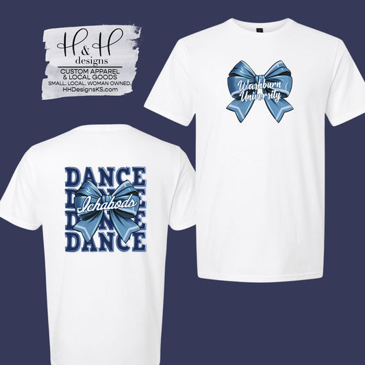 Washburn Dance Coquette Bows ~ Licensed Apparel ~ HHWU189