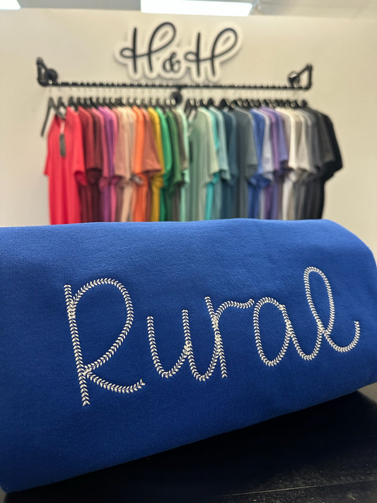 CUSTOM Embroidered Seam Script
