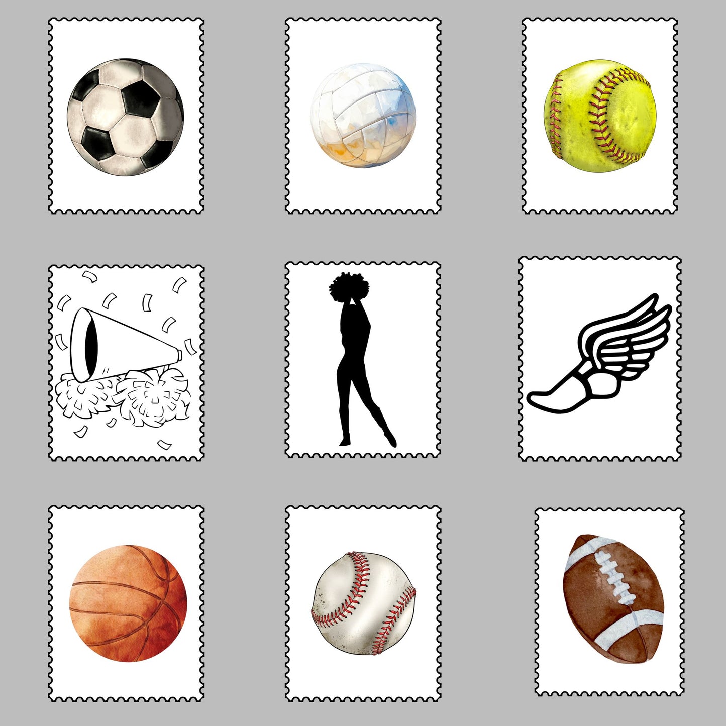 Topeka West Chargers Stamps and Bows HH103