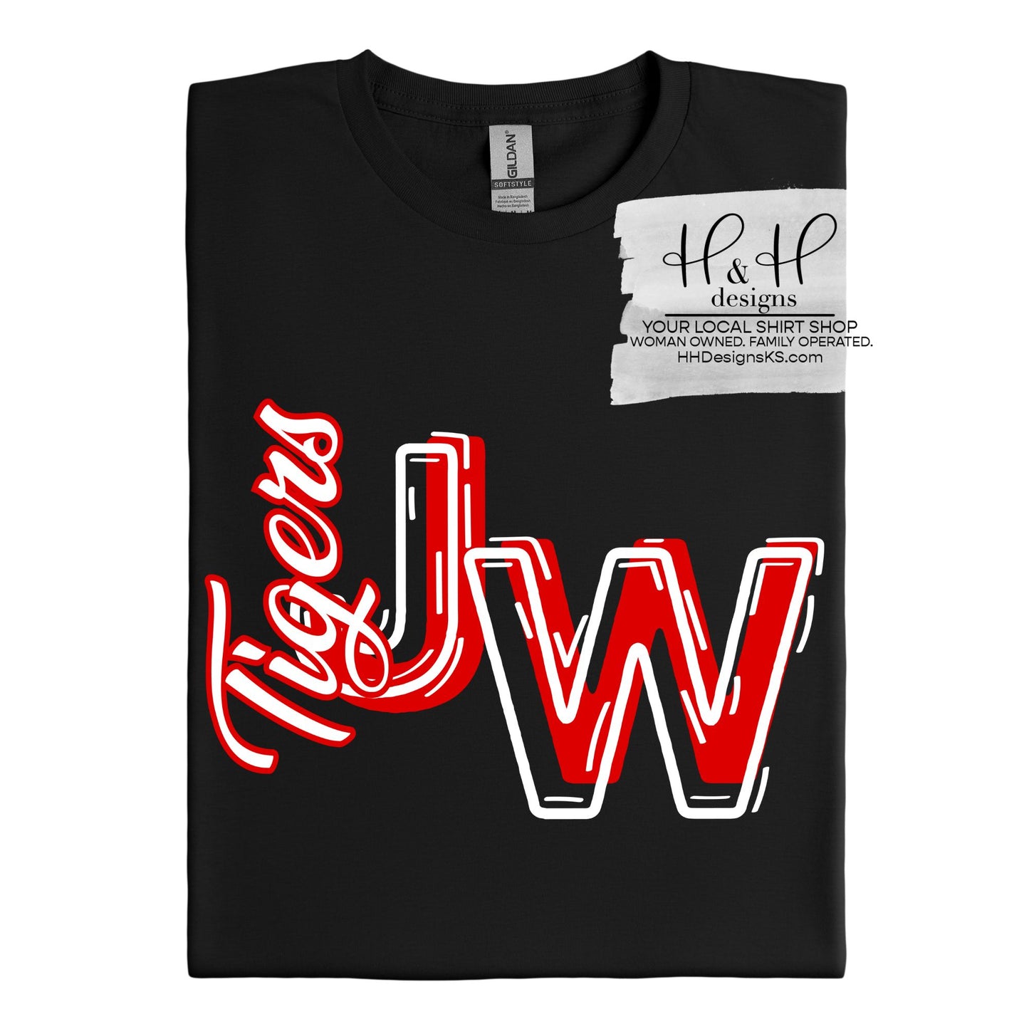 Jeff West Tigers Sketch Initials ~ HH8264
