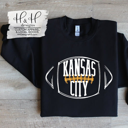 Kansas City Football Block Sketch