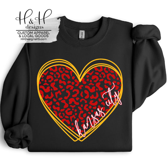 Kansas City Hallow Leopard Heart