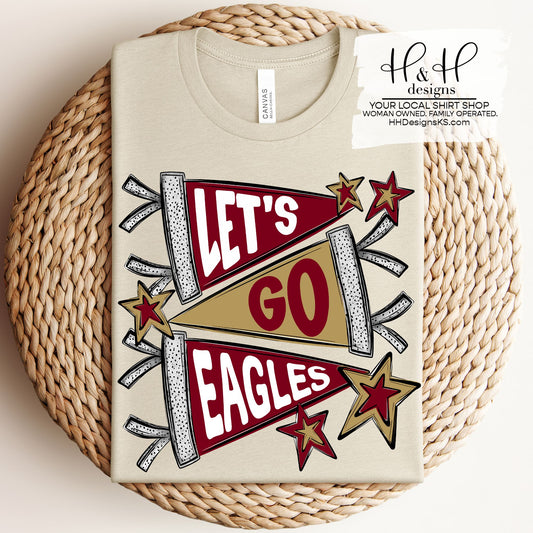 Let's Go Eagles Pennants ~ Silver Lake Post Prom Fundraiser