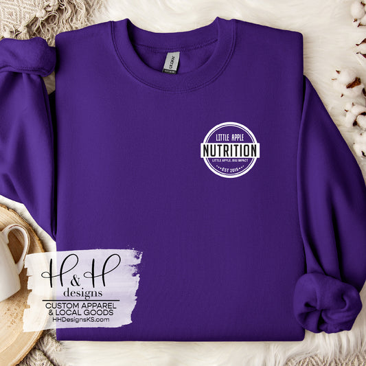 Little Apple Nutrition ~ White, Left Chest Option