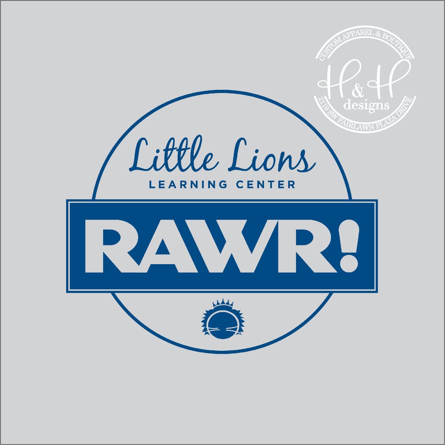 Blue Little Lions - RAWR! - CPLS Little Lions