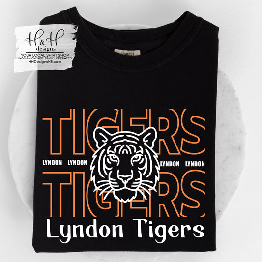 Lyndon Tigers Hallow Outline ~ HH188