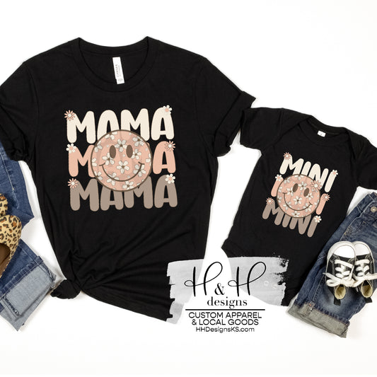 Mama Retro Smiley Stack