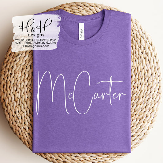 McCarter Swirly Script