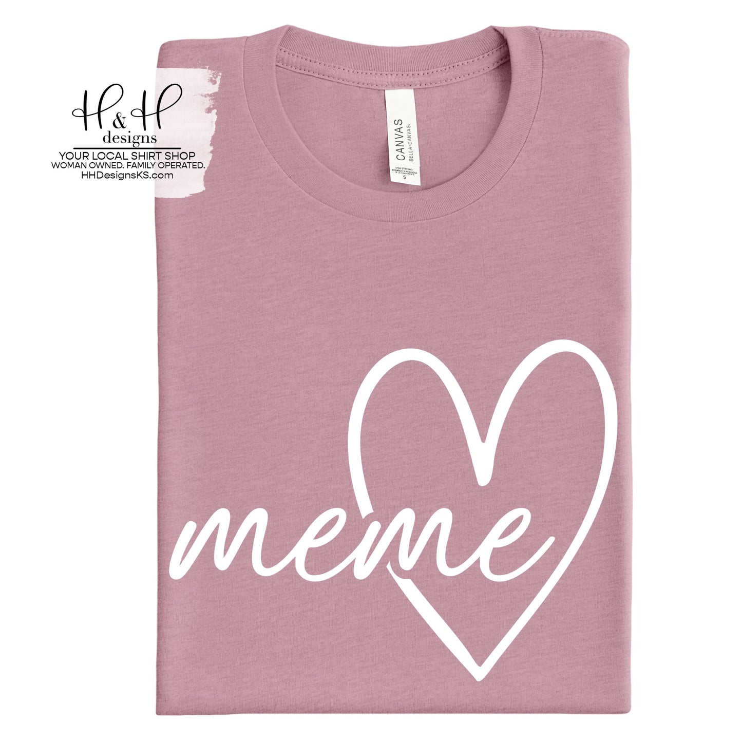 Meme Hallow Script Heart ~ HH204