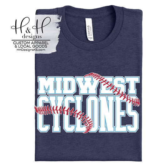 Midwest Cyclones Block Seams ~ Midwest Cyclones Baseball