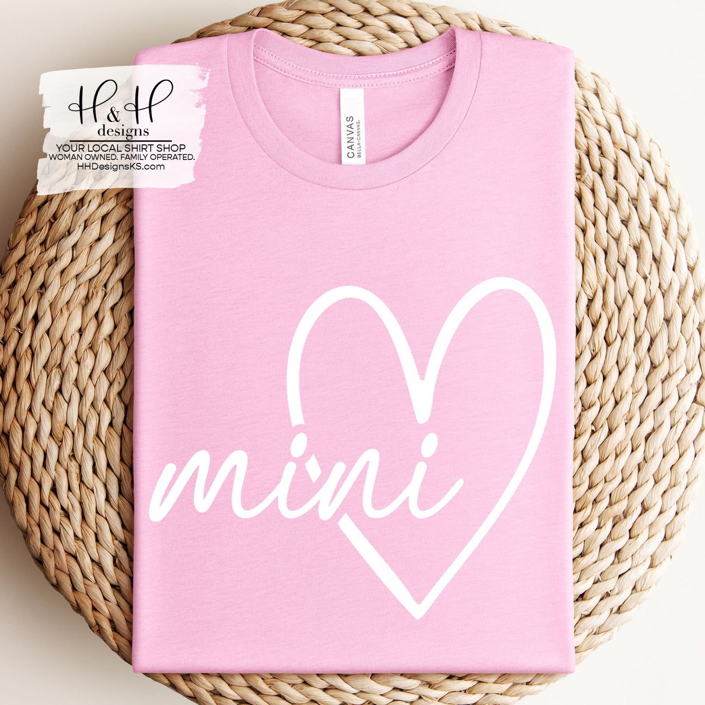 Mini Hallow Script Heart ~ HH205