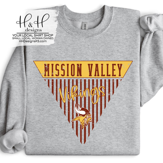 Mission Valley Striped Pennants ~ HH127
