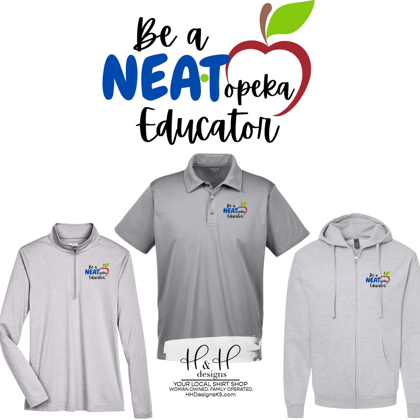 NEA Topeka ~ Be a Nea-t Educator ~ Zip and Button items