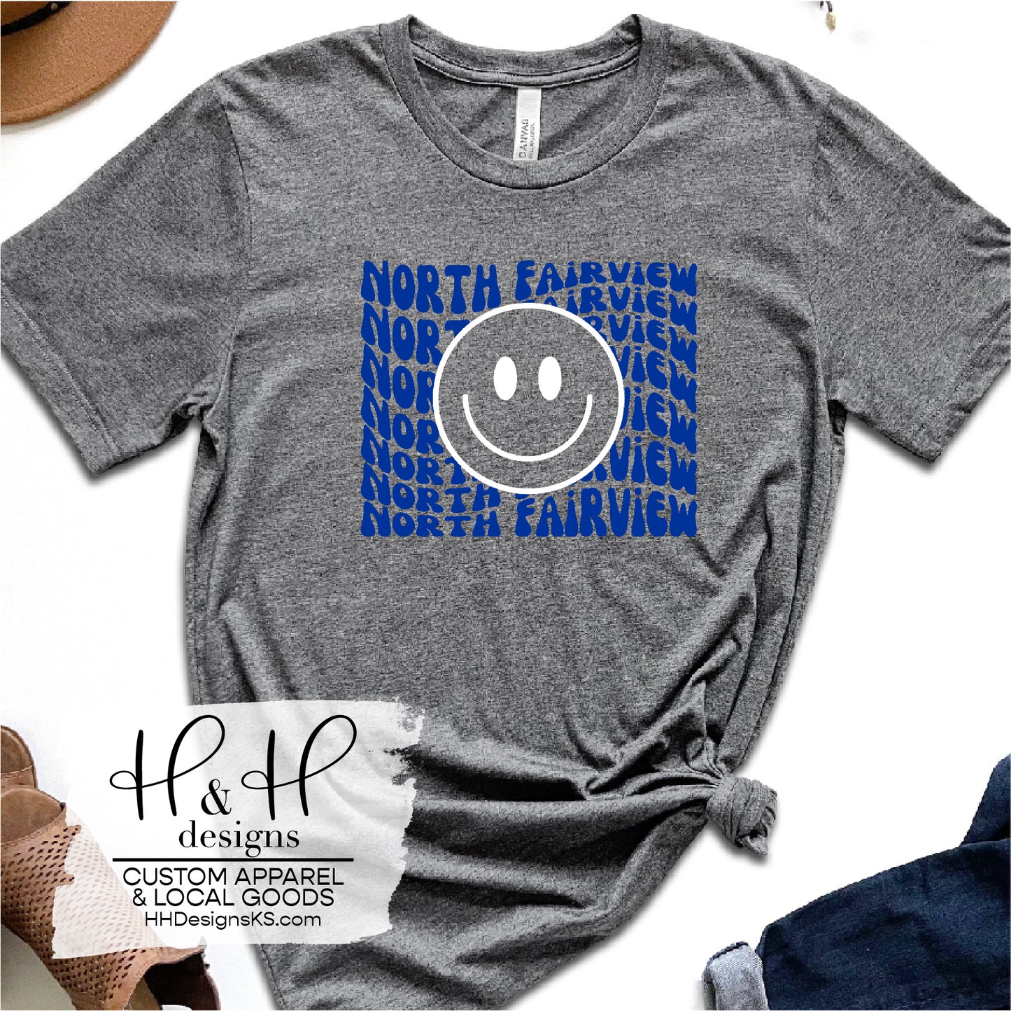 North Fairview Retro Wavy Smiley ~ North Fairview Fundraiser Fall 2023