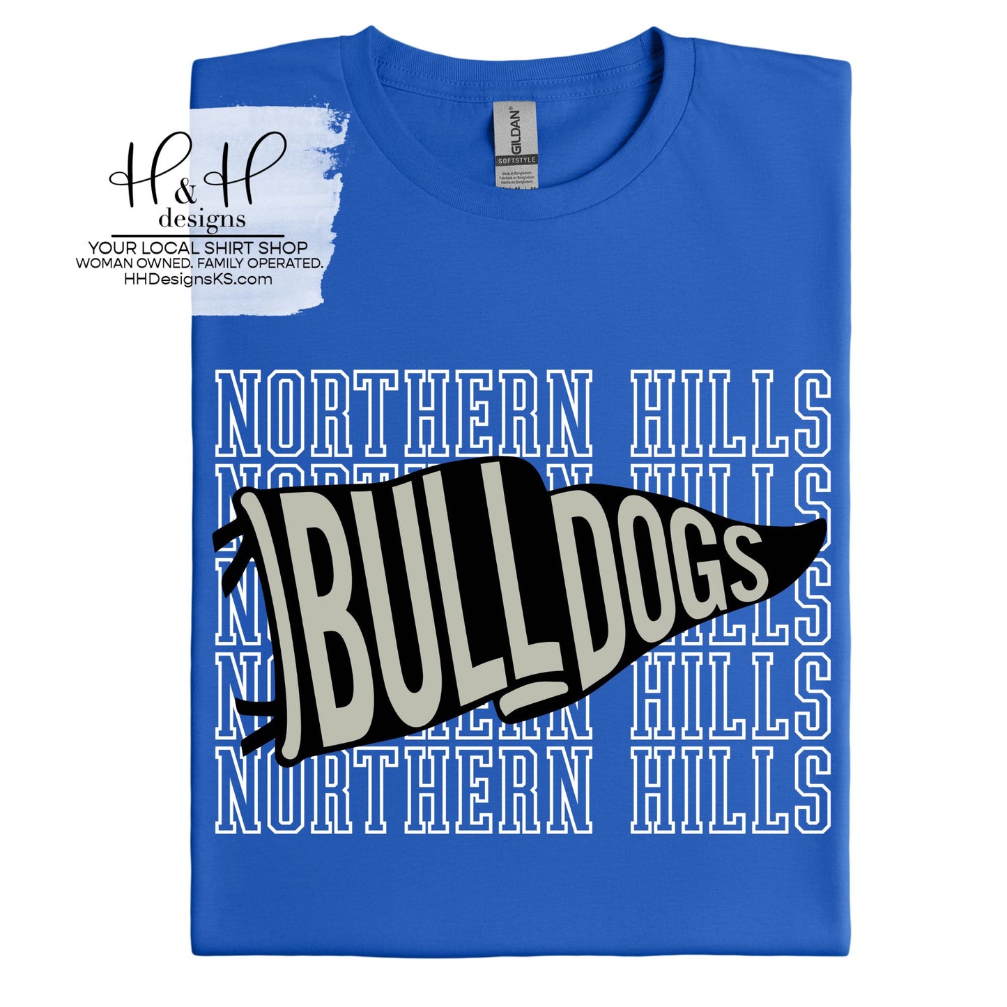 Northern Hills Bulldogs Pennant Stack ~ Northern Hills Fundraiser 2026 ~ HH852