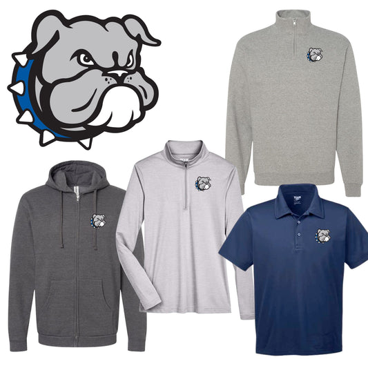 Northern Hills Bulldogs Professional Wear - Zip and Button Items ~ Northern Hills Fundraiser 2025