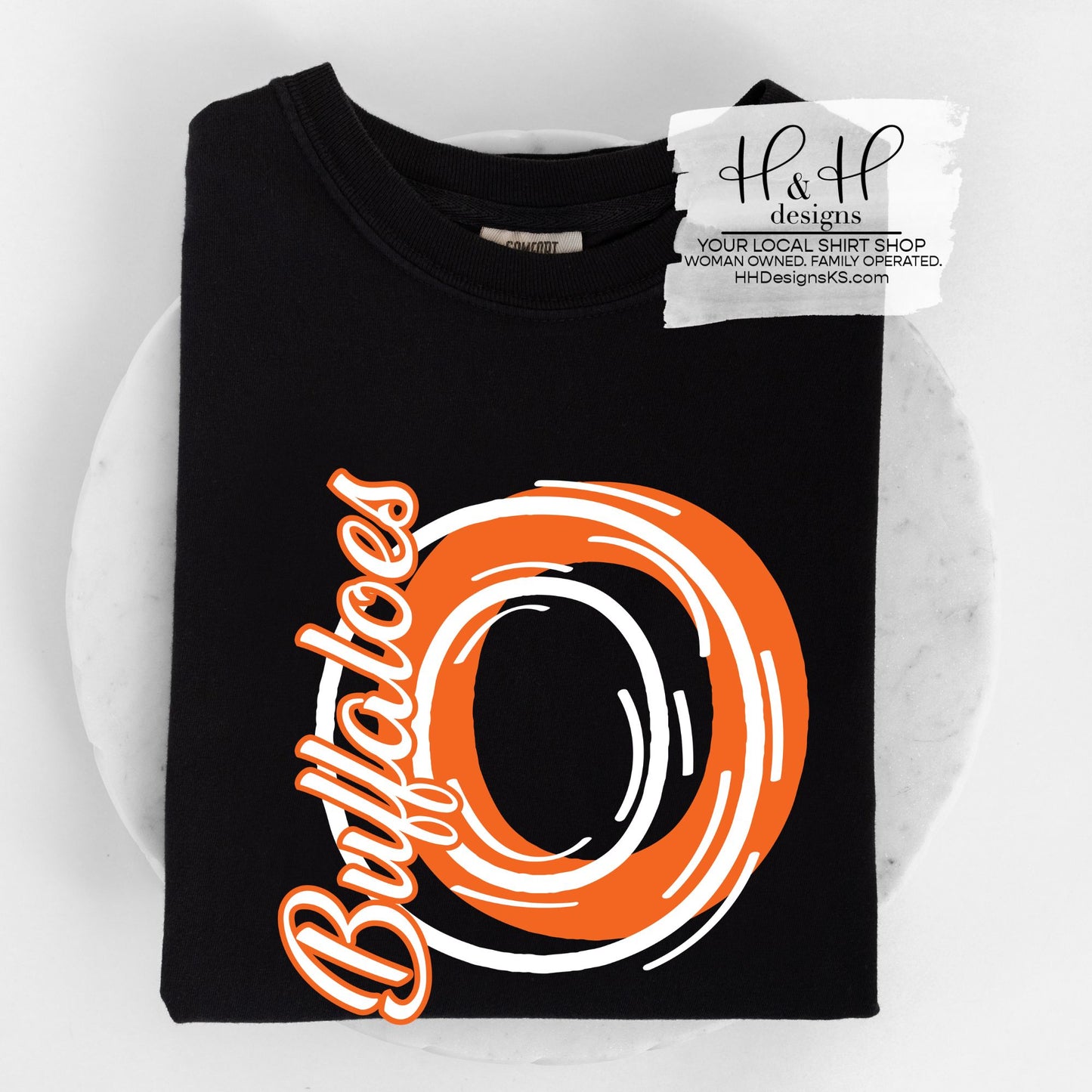 Onaga Buffaloes Sketch Initials ~ HH817