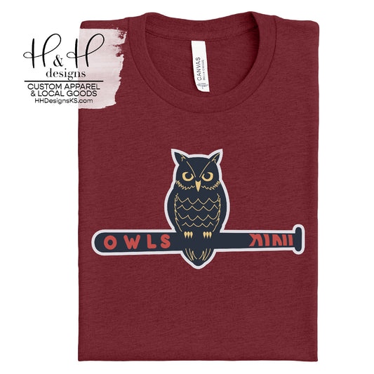 Owls Baseball - Design 2
