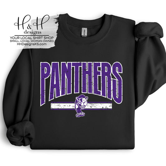 Panthers Distressed Warp ~ Pauline PTO Fundraiser 2025