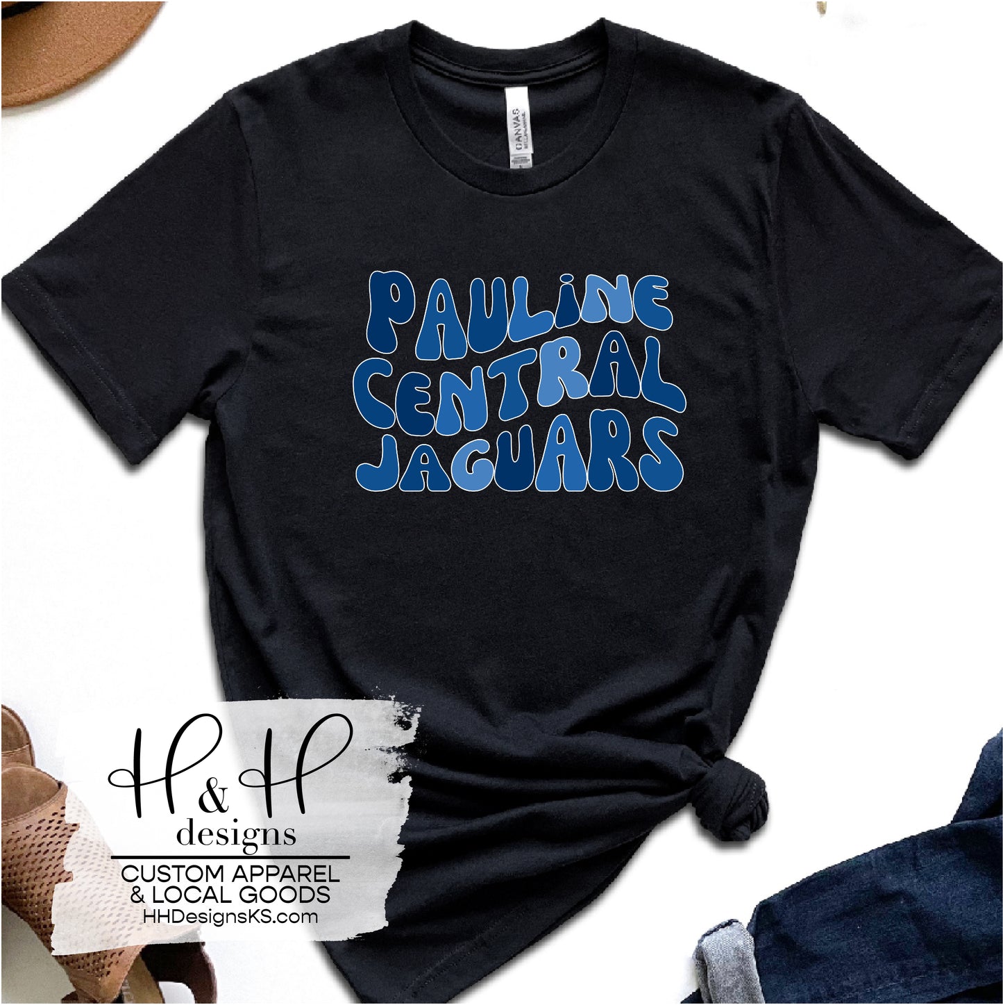 Pauline Central Jaguars Retro Wavy ~ Pauline Central