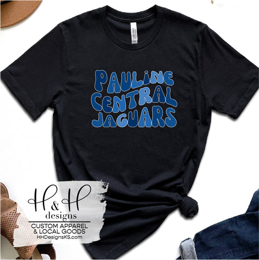 Pauline Central Jaguars Retro Wavy ~ Pauline Central