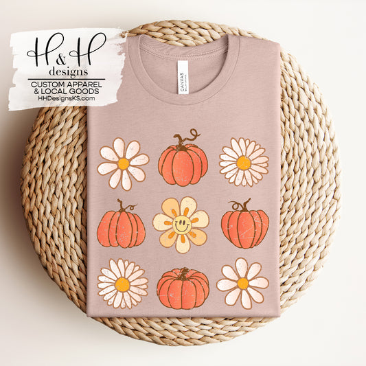 Pumpkins and Daisies