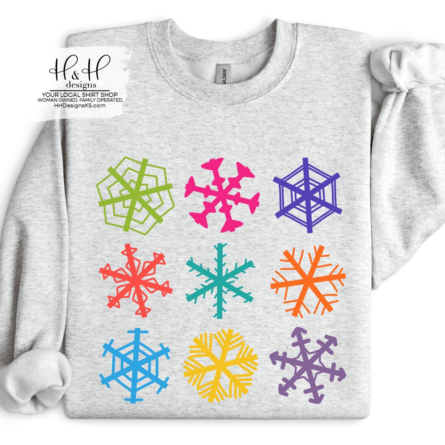 Rainbow Snowflakes