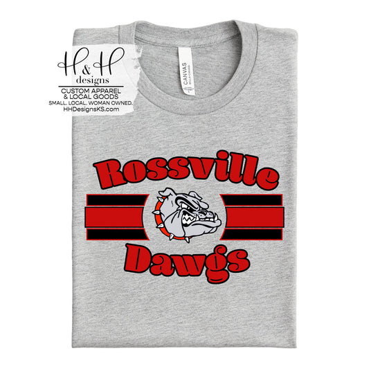 Rossville Dawgs Classic Triple Line