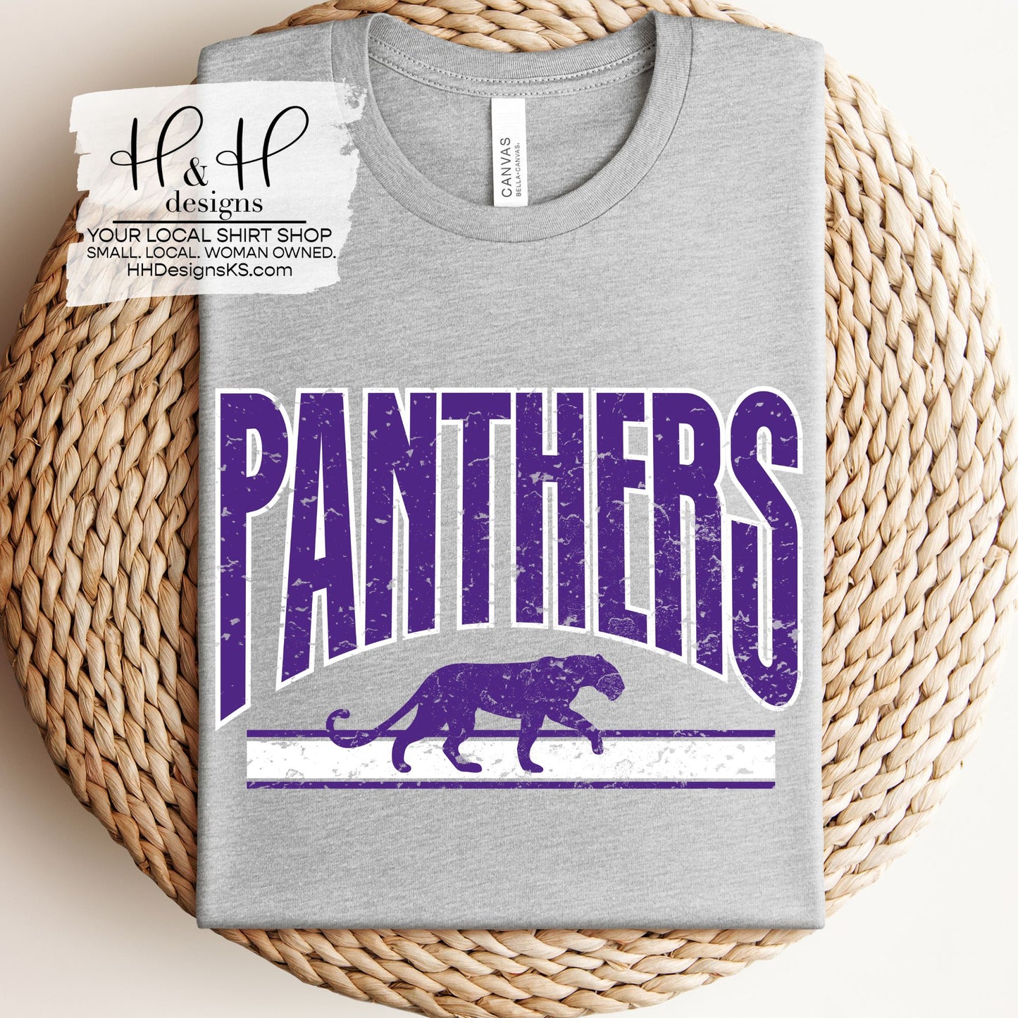 Royal Valley Panthers Distressed Warp